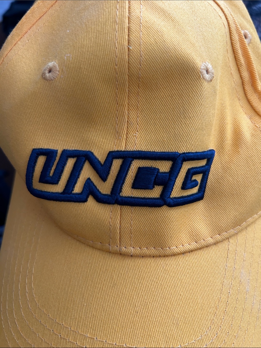 Embroidered Yellow Baseball Cap
